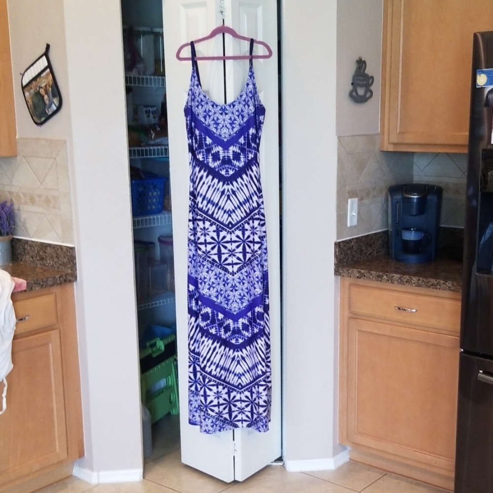 Tie die maxi dress